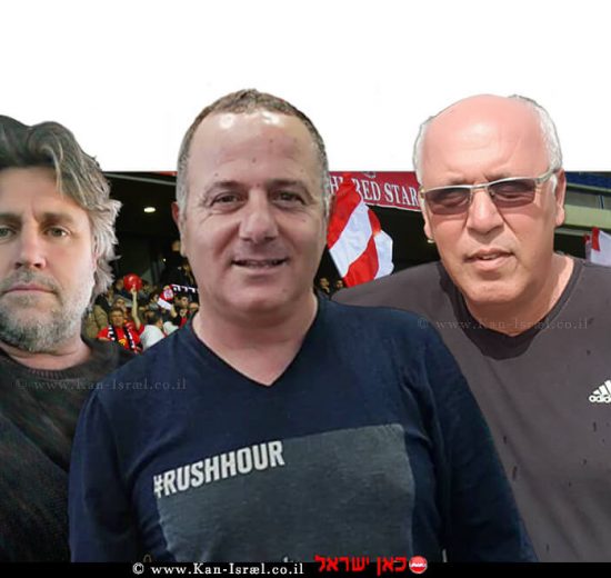 מימין: אלי דגני, גבי אוחנה, יואב קובי